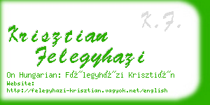 krisztian felegyhazi business card